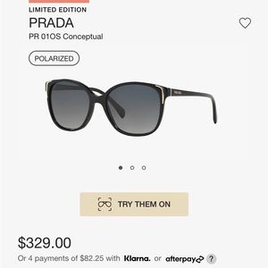 Like new Prada SPR 010 Polarized Sunglasses